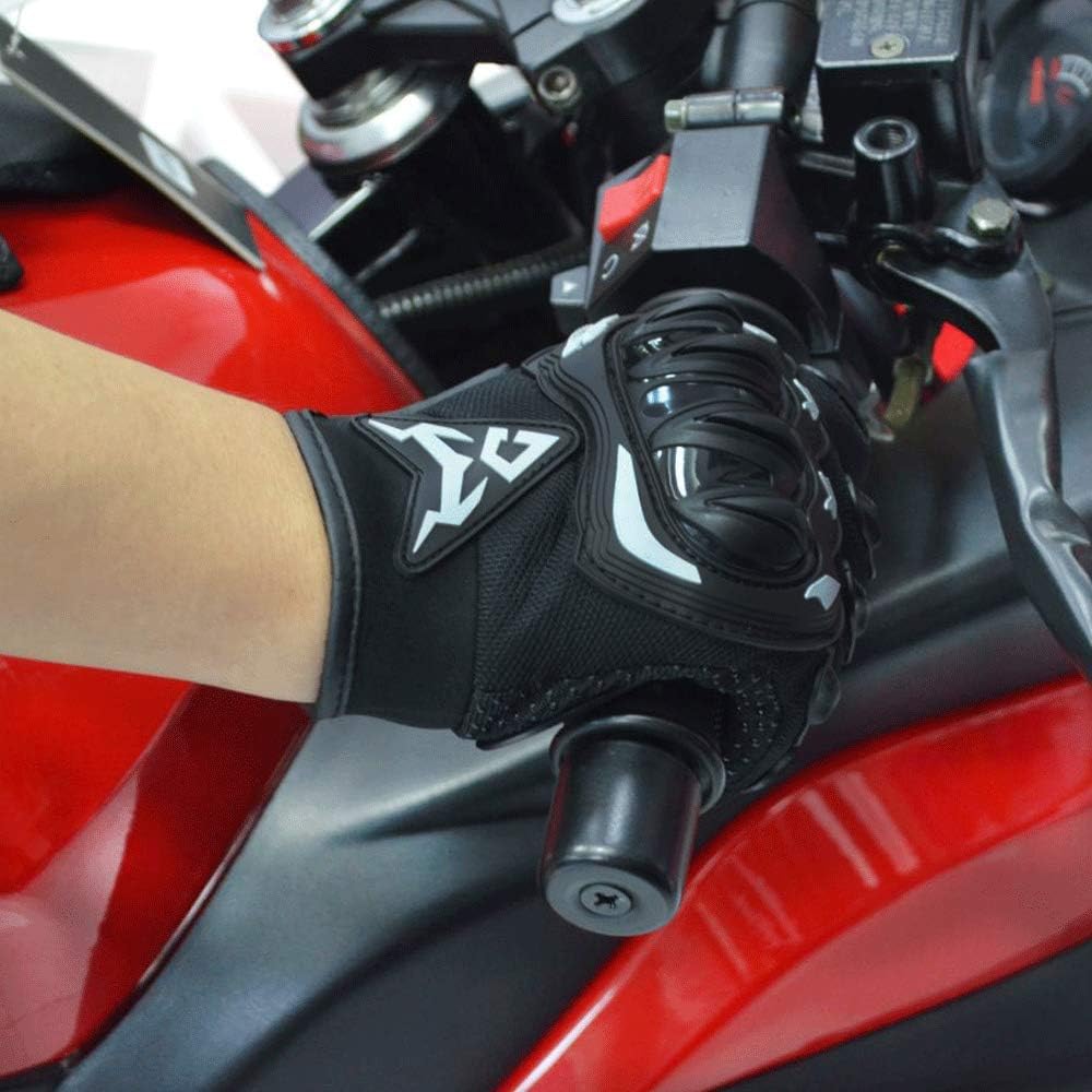YOSAYUSA Motorcycle Gloves Touchscreen Non-Slip Adjustable Hook Loop Breathable Gloves for Cycling Motorbike Riding