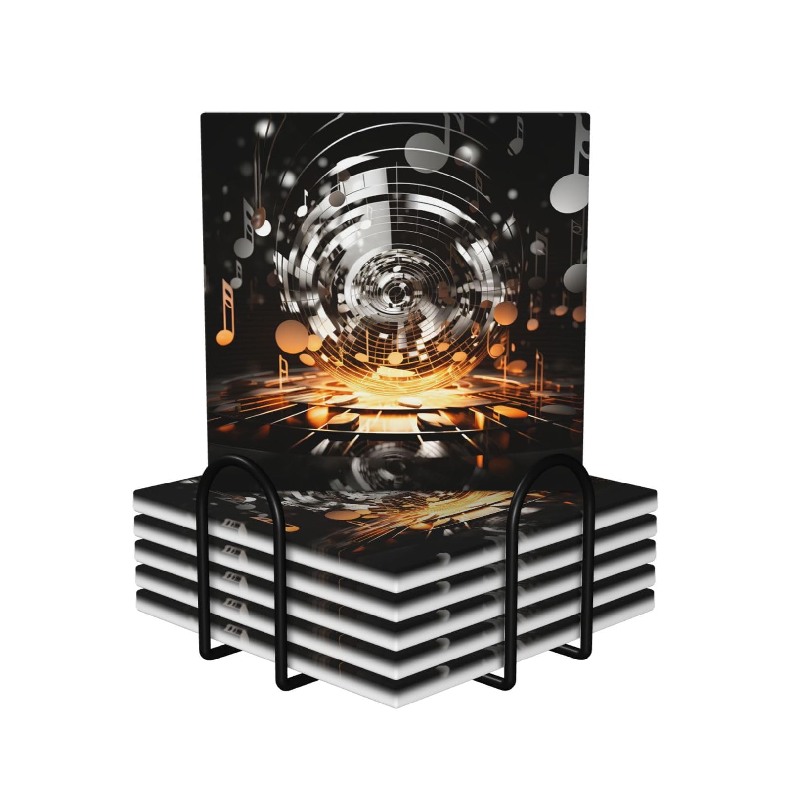 Dessous de verre thème musical lot de 6, cadeau idéal pour musicien
