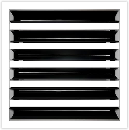 Cubierta de ventilación de CA moderna de 8 x 8 pulgadas - Ventilación de aire blanca decorativa - Difusor de ranura lineal estándar 100% aluminio -