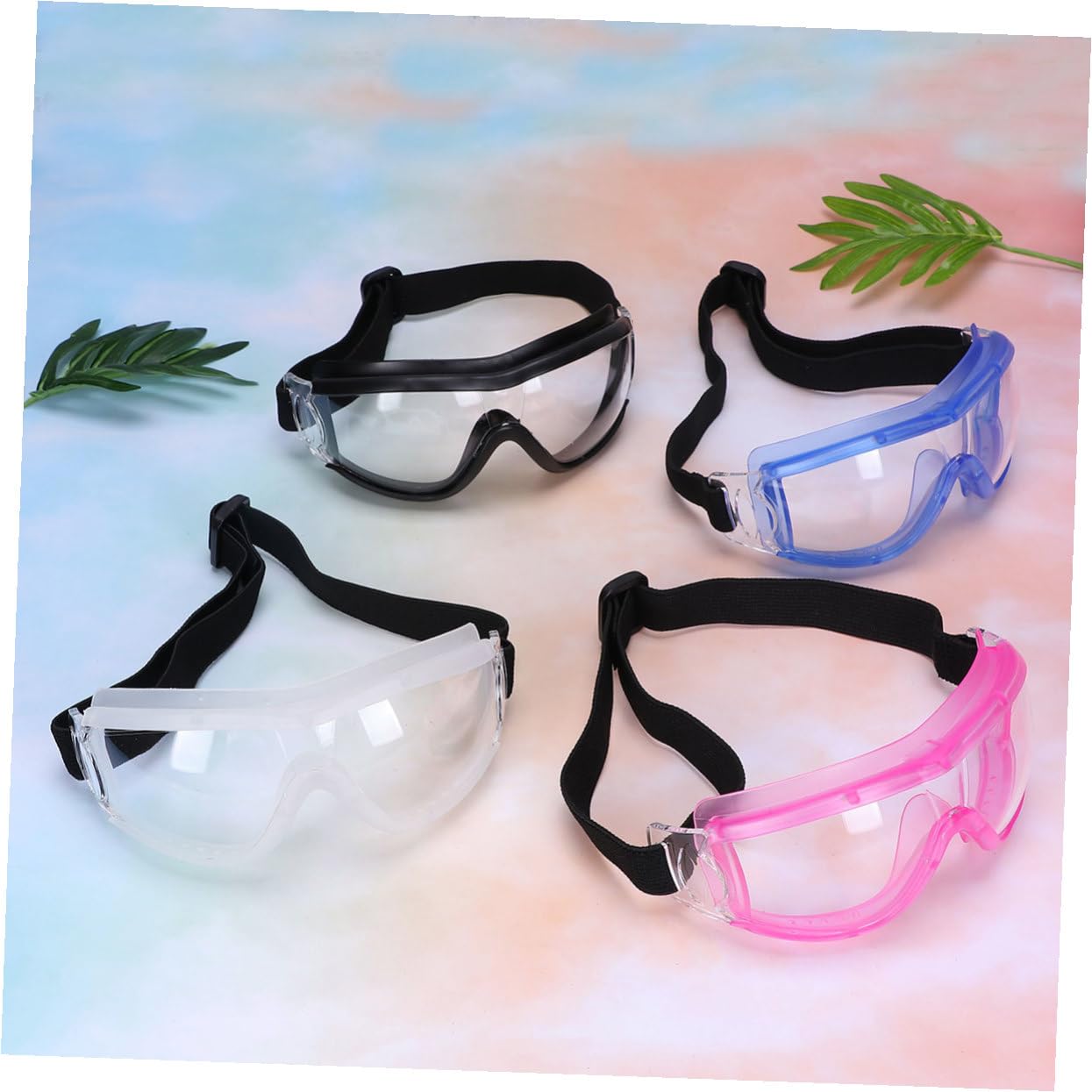 ibasenice 4 pezzi Occhiali Protettivi Antivento e Antipolvere per Ciclismo e Sci Leggeri con Paraspittle Adatti per Uomo Donna e Protezione Outdoor Resistente e Confortevole