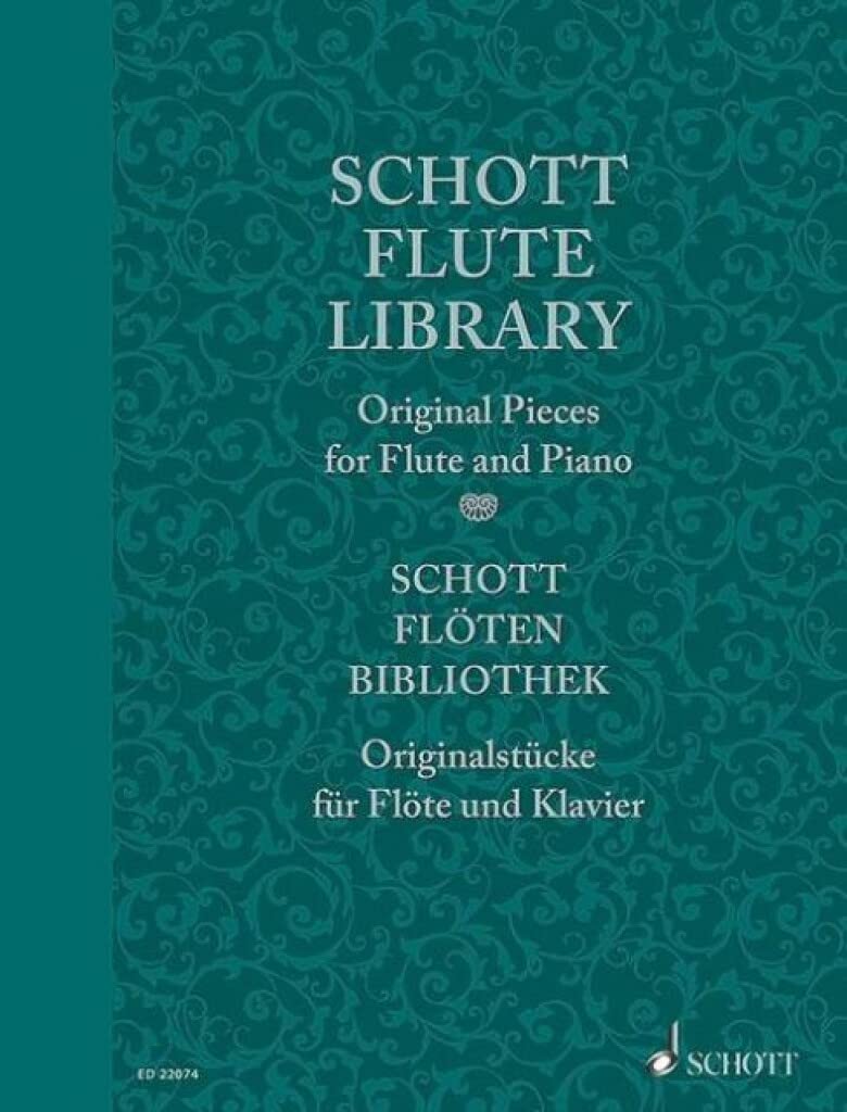 Schott Flute Library: Original Pieces for Flute and Piano, Basso ad lib.