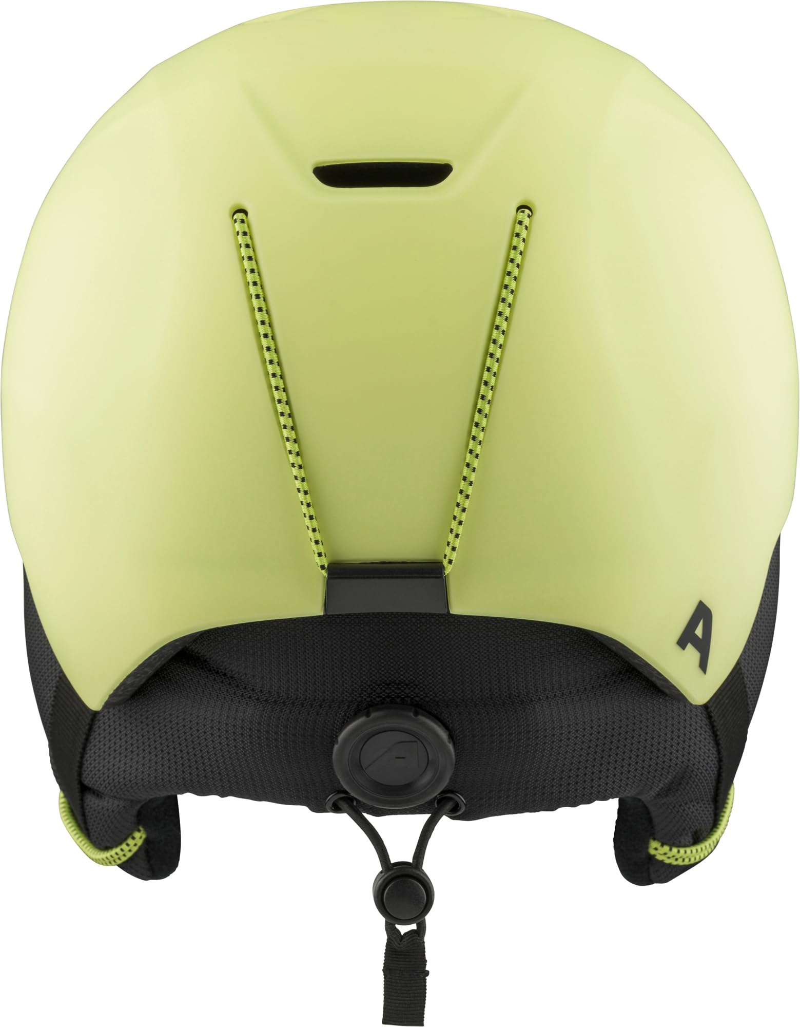 ALPINA Brix Jr - Casque de Ski sûr et léger pour Enfants, avec Coussinets d’Oreilles Amovibles, Absorption optimale des Chocs et Bonne Ventilation, Sunny Lime, S (51-55)