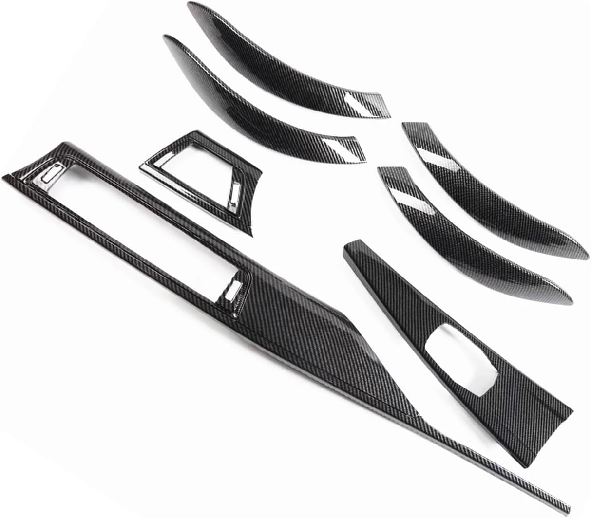 Panel Decoration Interior Dashboard Center Console Cover Trim Compatible With 2013-2019 BMW 3 4 Series F30 F31 3GT F34 F32 F36 MM Sport(Carbon Fiber Look)