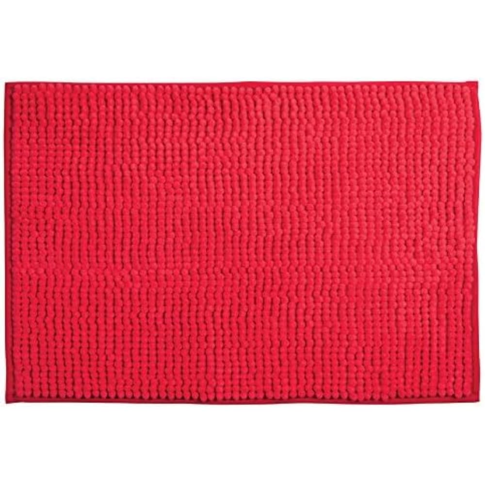 MSV ALFOMBRA DE BAÑO CHENILLE 60 x 40 cm ROJO