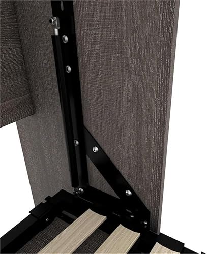 Miniatura 5 de Pemberly Row Cama de pared tamaño Queen en madera, en gris, no necesita somier, fácil montaje