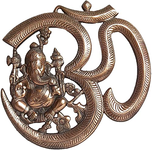Metal Wall Hanging Of Lord Ganesha Showpiece Best For Home Decor Ideal For Gifting Purposes Beautiful Ganesh Wall Decor For Entrance And Main Door Decoration (Large, Wall-Sculpture-0021) #TOP1