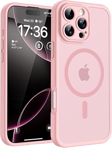 Miniatura 86 de TOCOL Funda magnética para iPhone 15, protección completa mejorada de la cámara, compatible con Magsafe, protección contra caídas, translúcida mate,