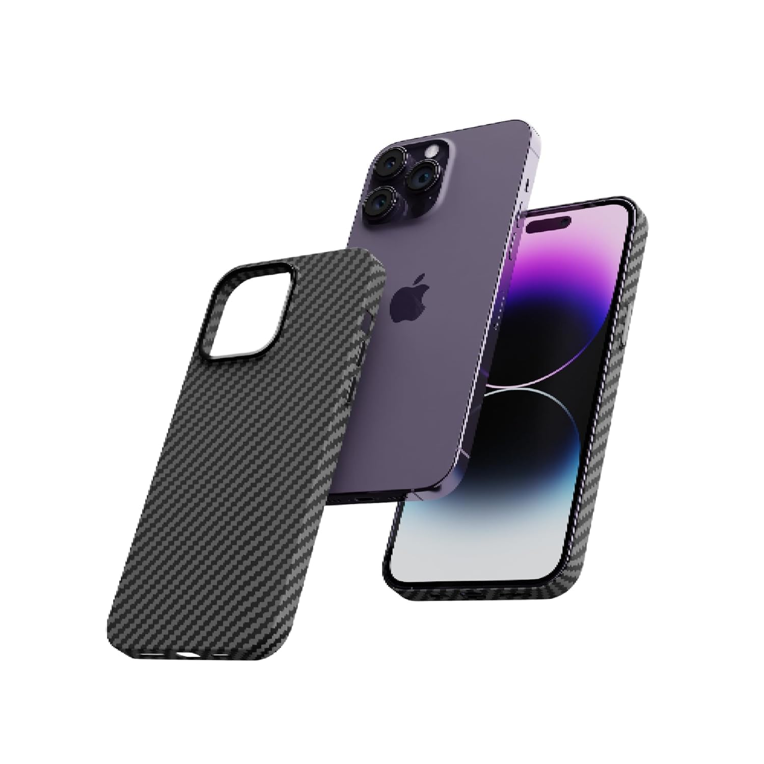 gurdin for iPhone 14 Pro Max Case, Premium Carbon Fibre Cover, Scratch-Resistant, Thin and Slim, Classic Shockproof Military-Grade Protection, TPU, Back Cover with Maximum Protection (Black) (B0D3FJJY1Z) Amazon Price History, Amazon Price Tracker