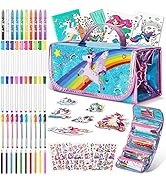 Auney Malset für Kinder 3 4 5 6-10 Jahre,Malkoffer für Kinder,Federmäppchen Mädchen Schreibset In...