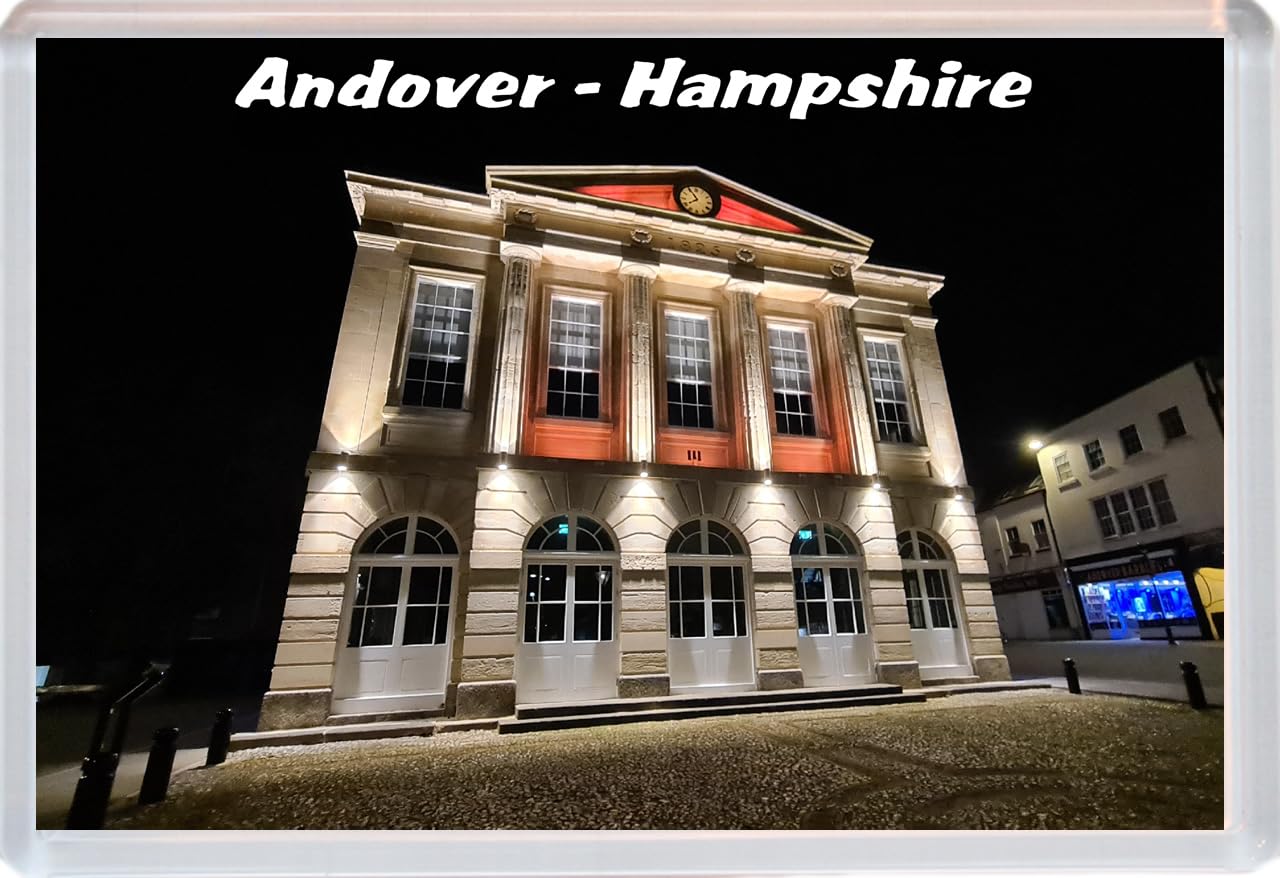 Baked Bean Store Multicolor Andover - Hampshire - 96 X 67Mm Jumbo Fridge Magnet/Magnets Bbsfhm797