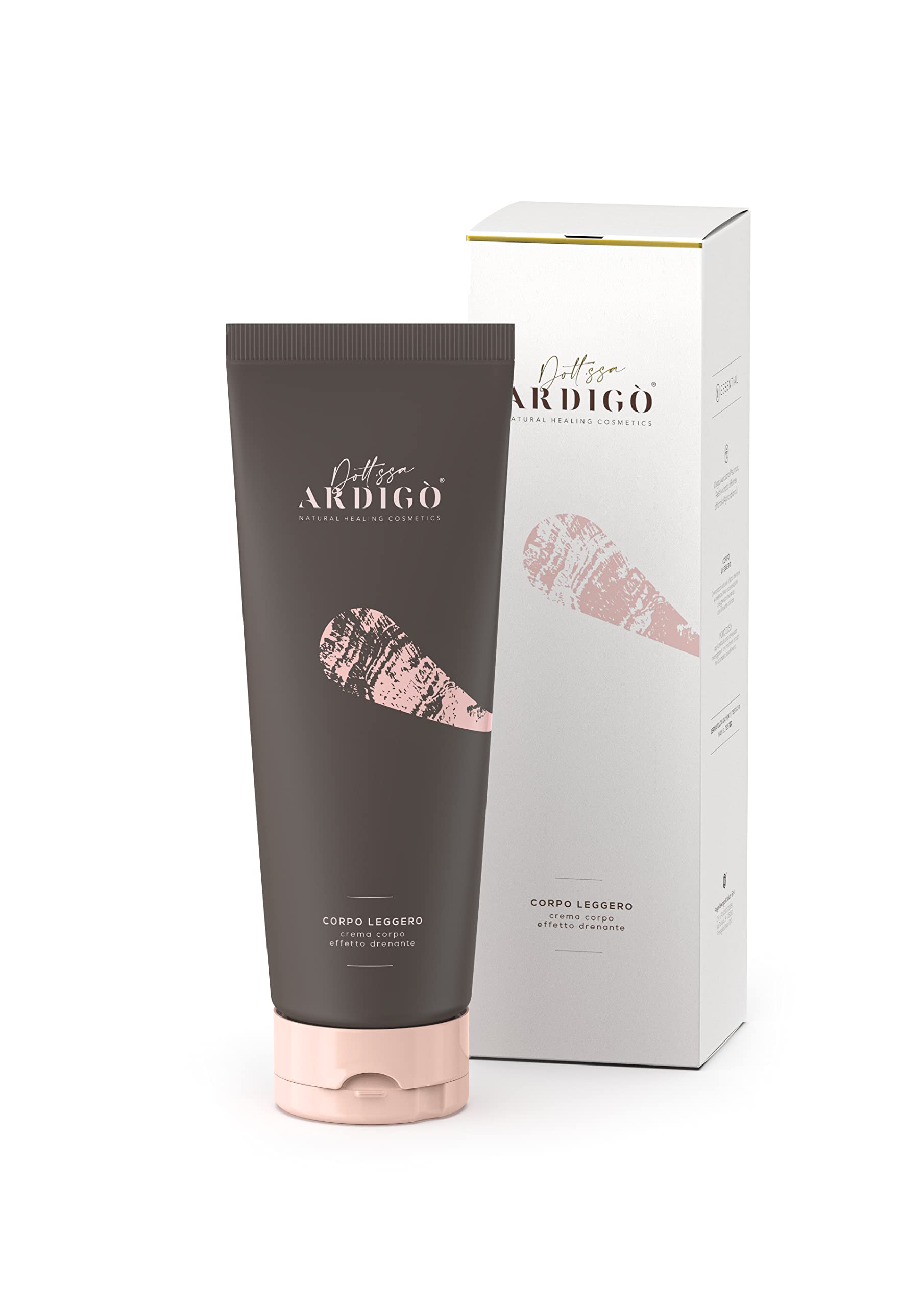 Corpo Leggero Crema Corpo Drenante Funghi Medicinali e Alghe | Snellente, tonificante, rassodante, anti adiposità, ritenzione idrica, texture leggera, senza parabeni e siliconi