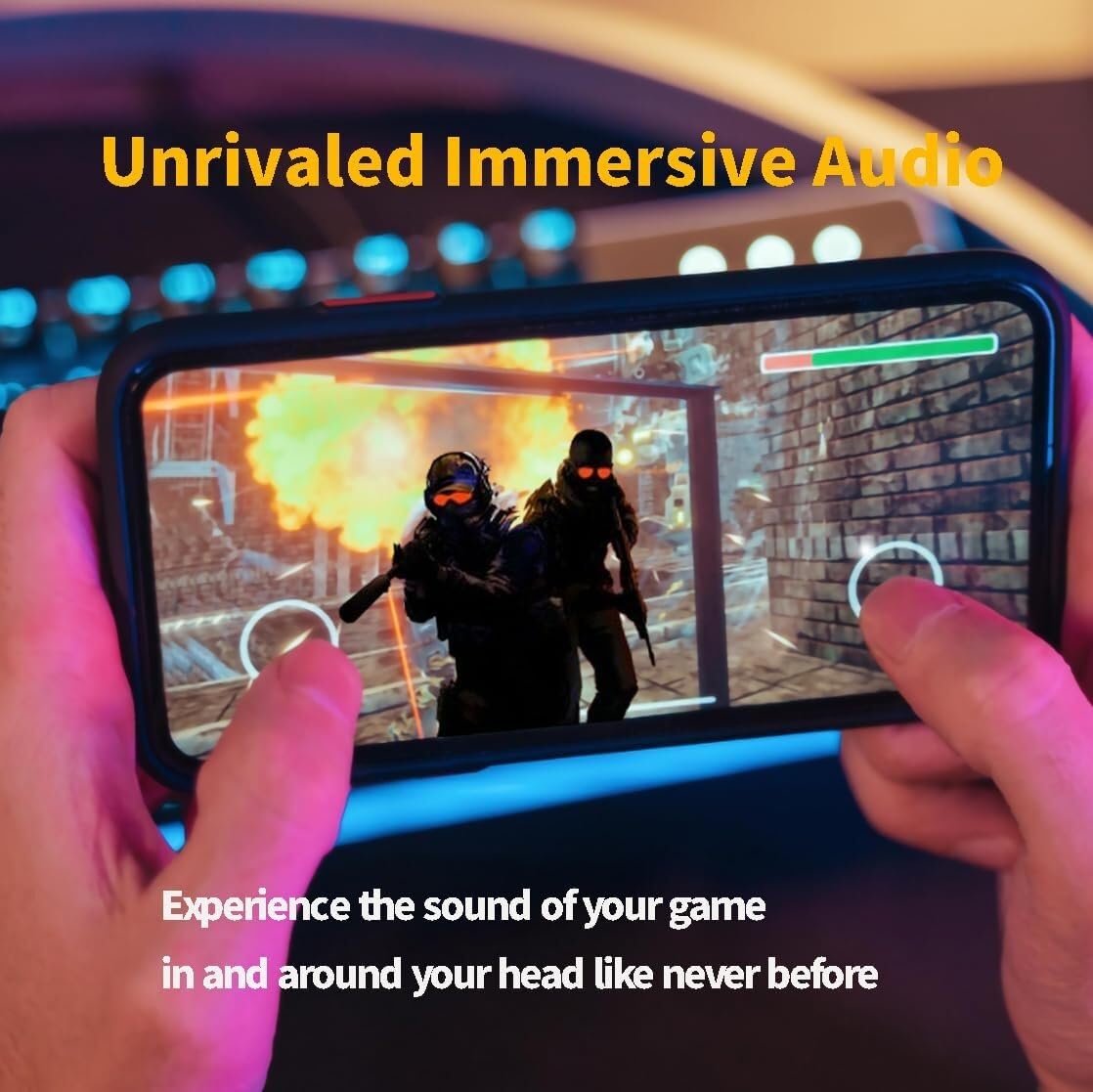 ZS10 Pro 2 USB C Cuffie con microfono lEM per gaming in-ear monitor ibridi 4BA+1DD, bassi profondi Comfort -Fit Auricolari cablati ad alta definizione DSP con 4 modalità EQ