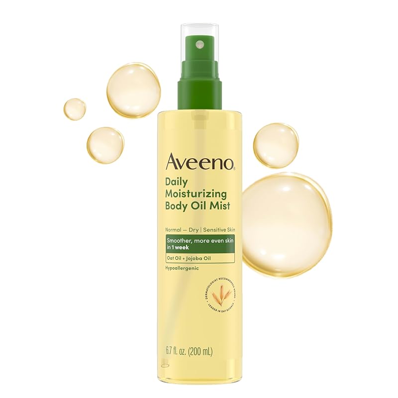 Aveeno Óleo Corporal em Névoa com Óleo de Aveia e Óleo de Jojoba, 200 mL