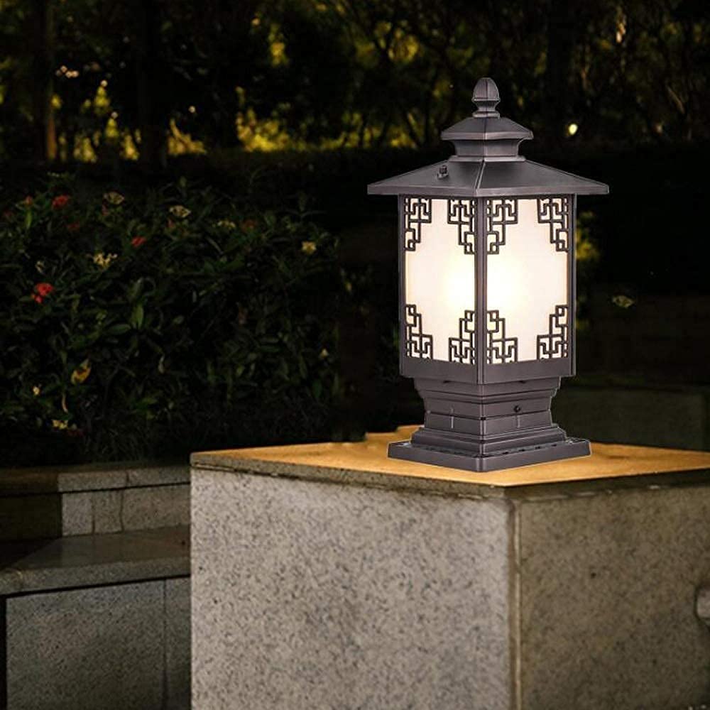 Neuheit Wandleuchte Außenzaun Stigma Türpfosten Lichter Villa Europäischen Stil Gartentür Wandleuchte Ip65 Wasserdicht Aluminium E27 Stigma Stehlampe Straßenlaterne Tischleuchte