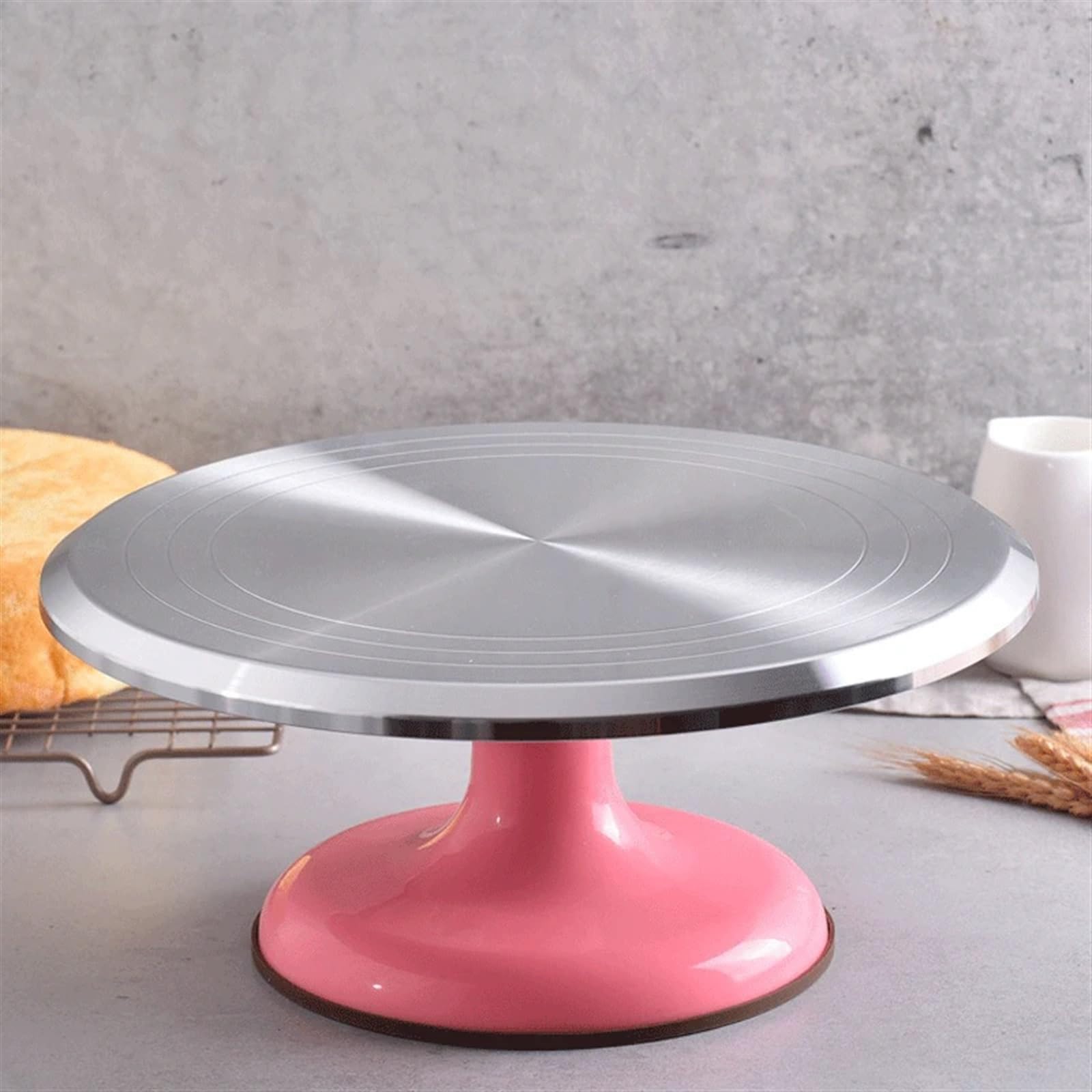 Plateau tournant à gâteau en alliage d'aluminium