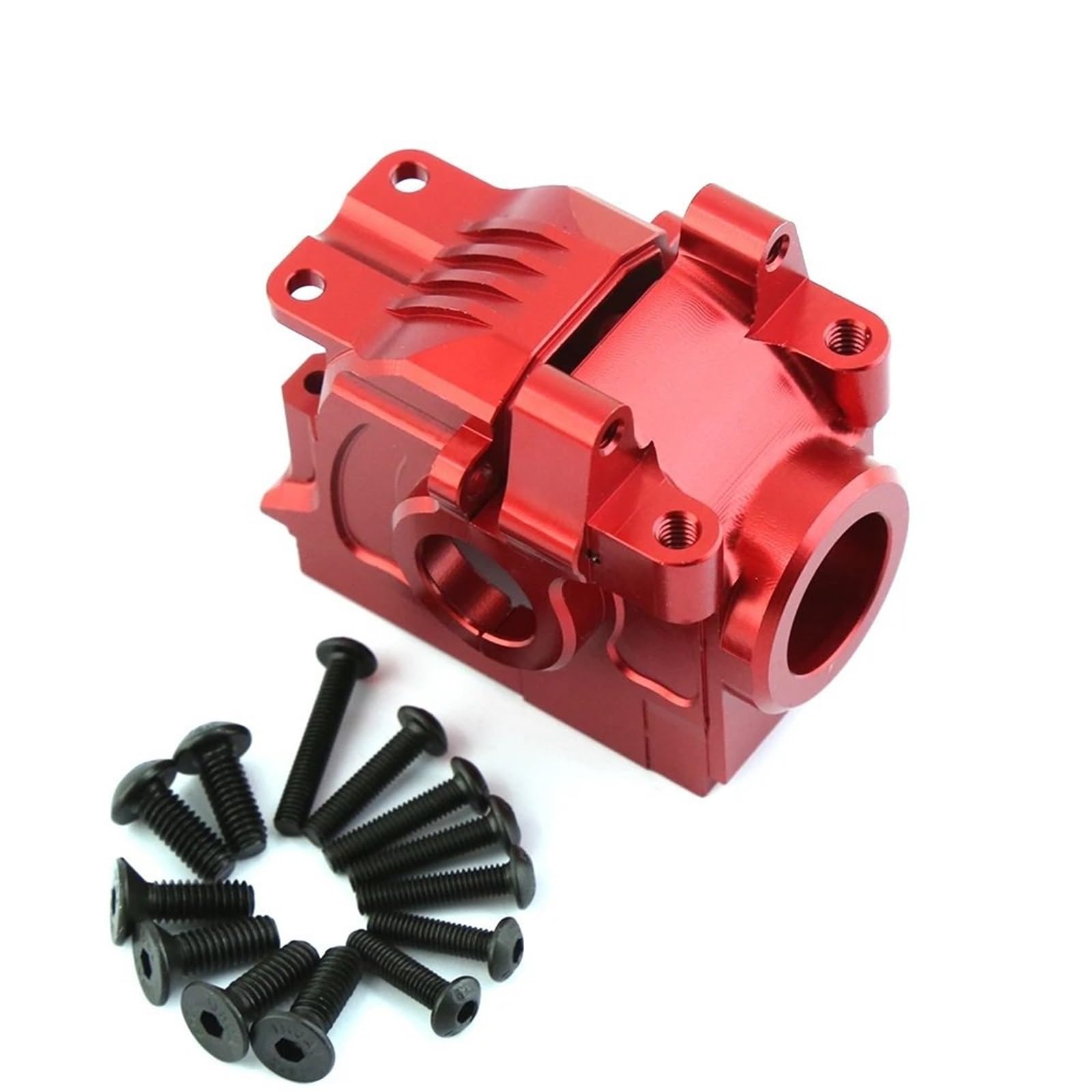 Juguetes Accesorios Para Rustler Para Stampede Para Hoss 1/10 Caja Cambios Metálica Para Diferencial Delantero Y Trasero 6880 6881 Coche RC Piezas Mejora(Red,1 Set)