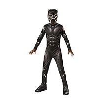 Rubies Costume Black Panther Classic Endgame per ragazzi, Tuta, copristivali e maschera, Oficiale Marvel per Carnevale, Halloween, Cumpleanni e Natale