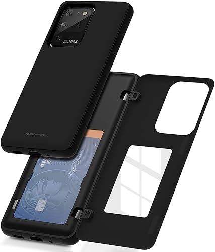Miniatura 26 de GOOSPERY Parachoques magnético para puerta compatible con Galaxy S23, tarjetero tipo cartera, cierre automático, protección de doble capa resistente