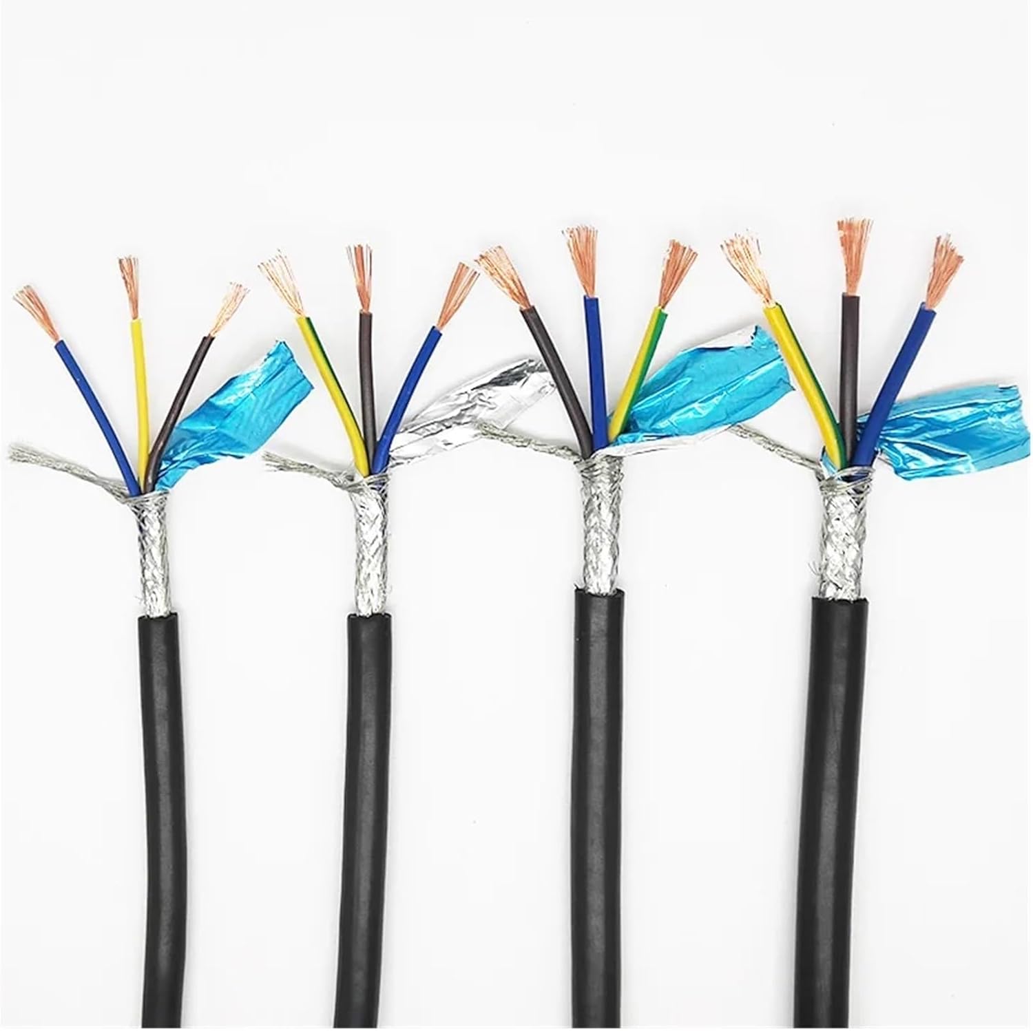 通信機器 RVVP 3コア シールドケーブル 26 24 22 20 18 17 16 14AWG 1/5/10メートル 制御信号