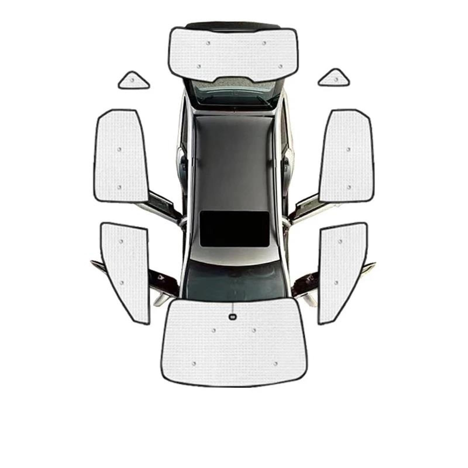 Para MG Para ZS Para EV 2023 2024-2019 Para ZX Para ZST Para EZS Para ZS11 Cubiertas Protectoras Para Parabrisas Automóvil Parasol Coche Magnético(All Sunshades)