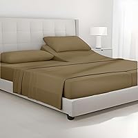 Vista 9 de Juego de sábanas divididas tamaño King para cama ajustable, juego de sábanas de Giza Split King, sábanas 100% algodón egipcio Giza certificado