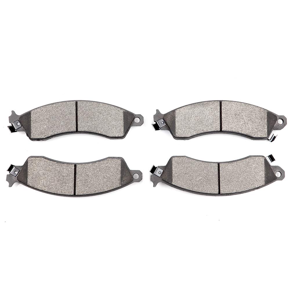 cciyu D412 Front Ceramic Brake Pads Kits 4pcs fit For 1985-1992 For Chevrolet Camaro,1988-1996 For Chevrolet Corvette,1994-2001 2003 2004 For Ford Mustang,1988-1992 For Pontiac Firebird