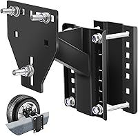 TOOLHOPER Trailer Spare Tire Mount for Utility Boat Trailers - Fits 4/5/6/8 Lug Wheels, 150 lbs Capacity, Upgraded 3-Nut Secure Lock
