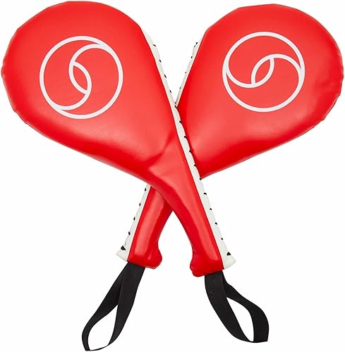 Miniatura 6 de Juvale Almohadilla para patadas de Taekwondo - Rojo, 15 x 2.5 x 7.5 pulgadas, paquete de 2 - Equipo de entrenamiento de artes marciales y equipo de