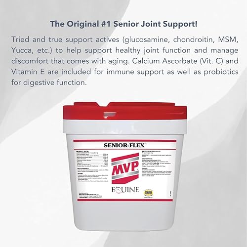 Miniatura 1 de Med-Vet Pharmaceuticals Senior-Flex (20 lb) Suplemento de apoyo inmunológico y digestivo para articulaciones de caballo senior