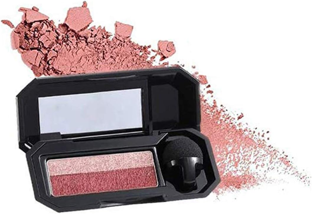 Dual-Color Waterproof Eyeshadow with Exquisite Glitters and Smooth Texture, Long Lasting for Eye Makeup