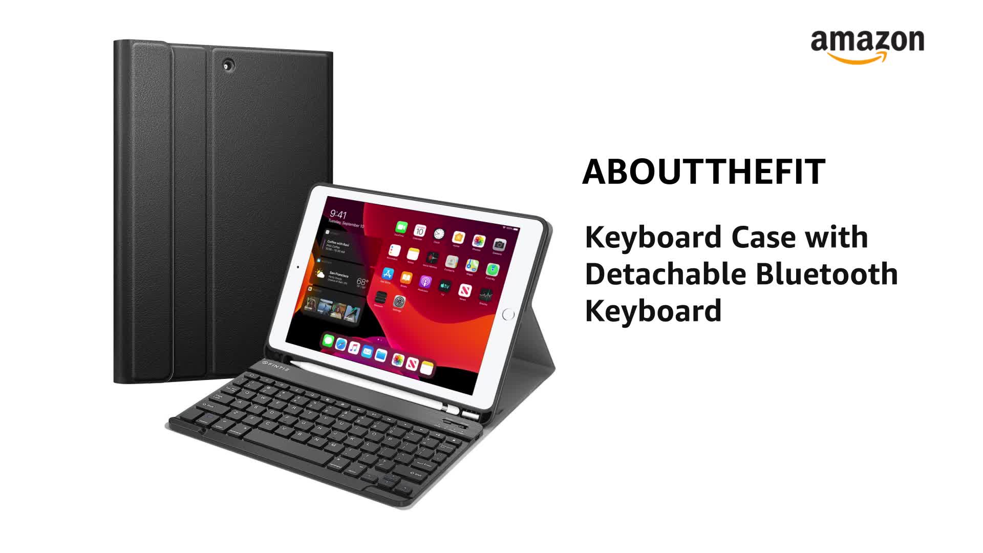 ABOUTTHEFIT iPad 10.2 9th 8th 7th Generation Keyboard Case - Smart