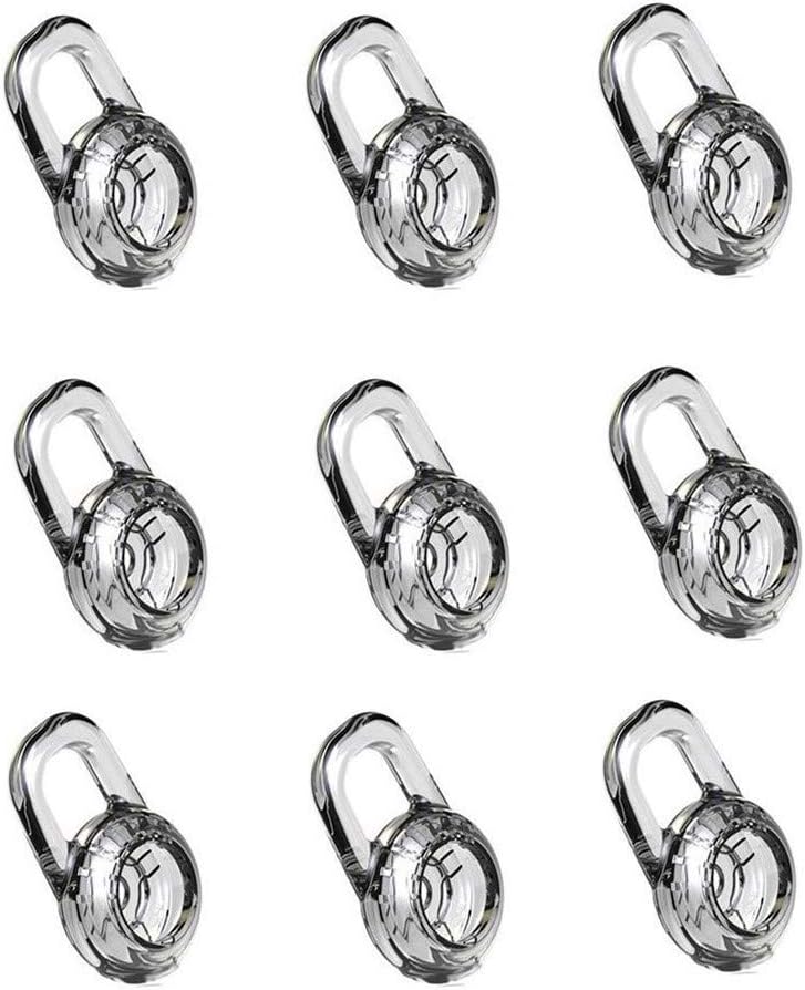 6 Pack Replacement Ear Hook Universal Small Clamp Loop Clip For Plantronics, Samsung,Motorola,LG, Jabra & Other Bluetooth Headset(Black