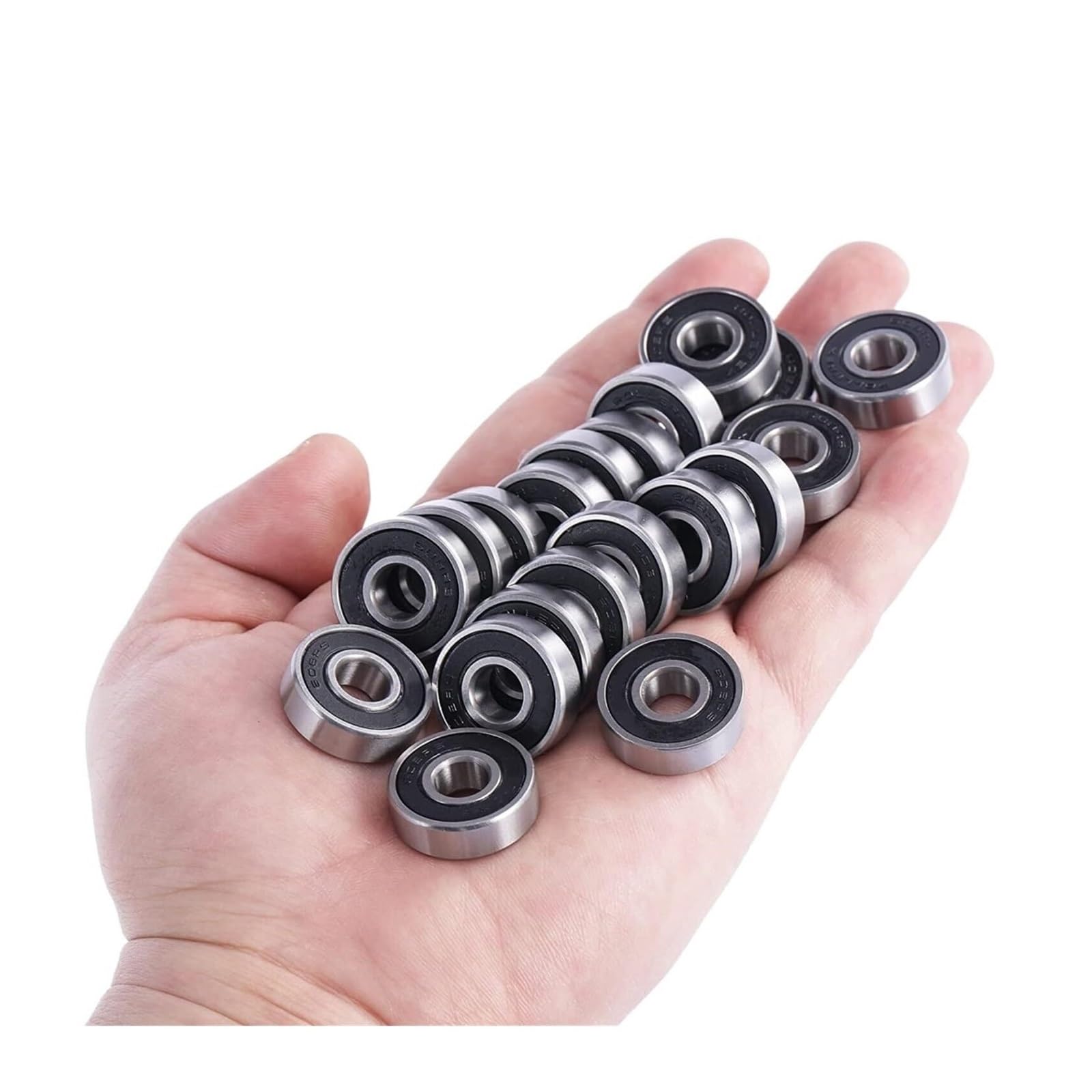 Cuscinetti, Cuscinetto bimetallico con sigillo Micro cuscinetto a gola profonda 1 pz 6200-RS 10X30X9mm Doppio scudo in acciaio ad alto tenore di carbonio in miniatura(6206-rs 30x62x16mm)
