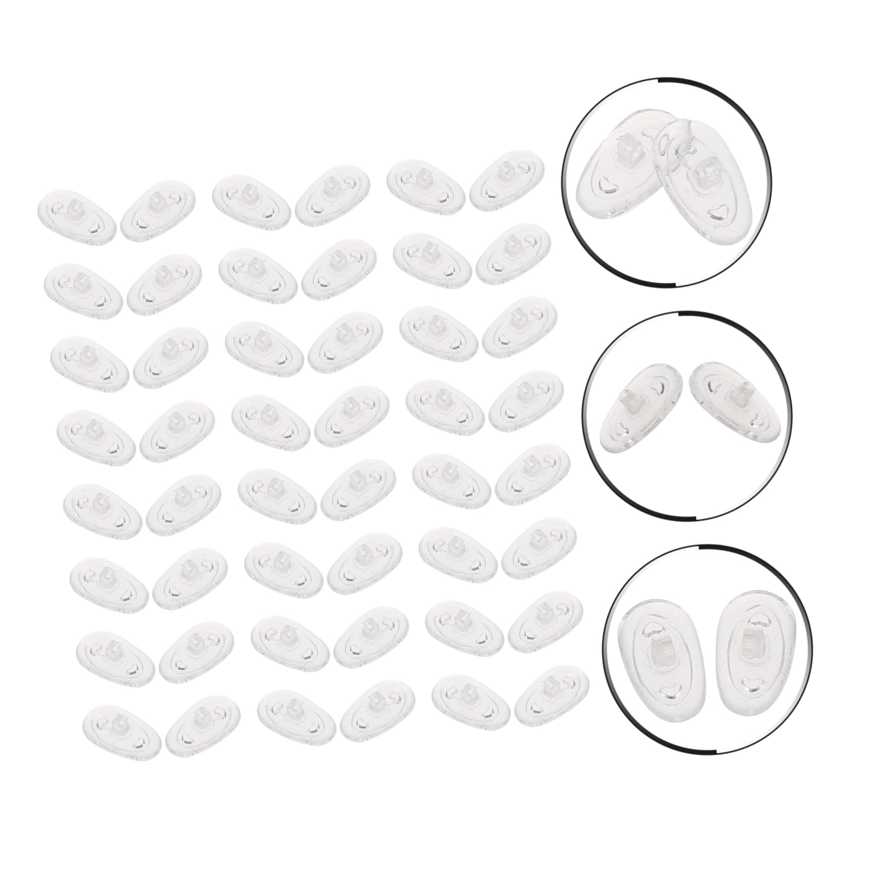 Healeved Lot de 2 Plaquettes Nasales pour Lunettes Non Confortables Hautes Robustes Fabrication Soignée 50 Pièces