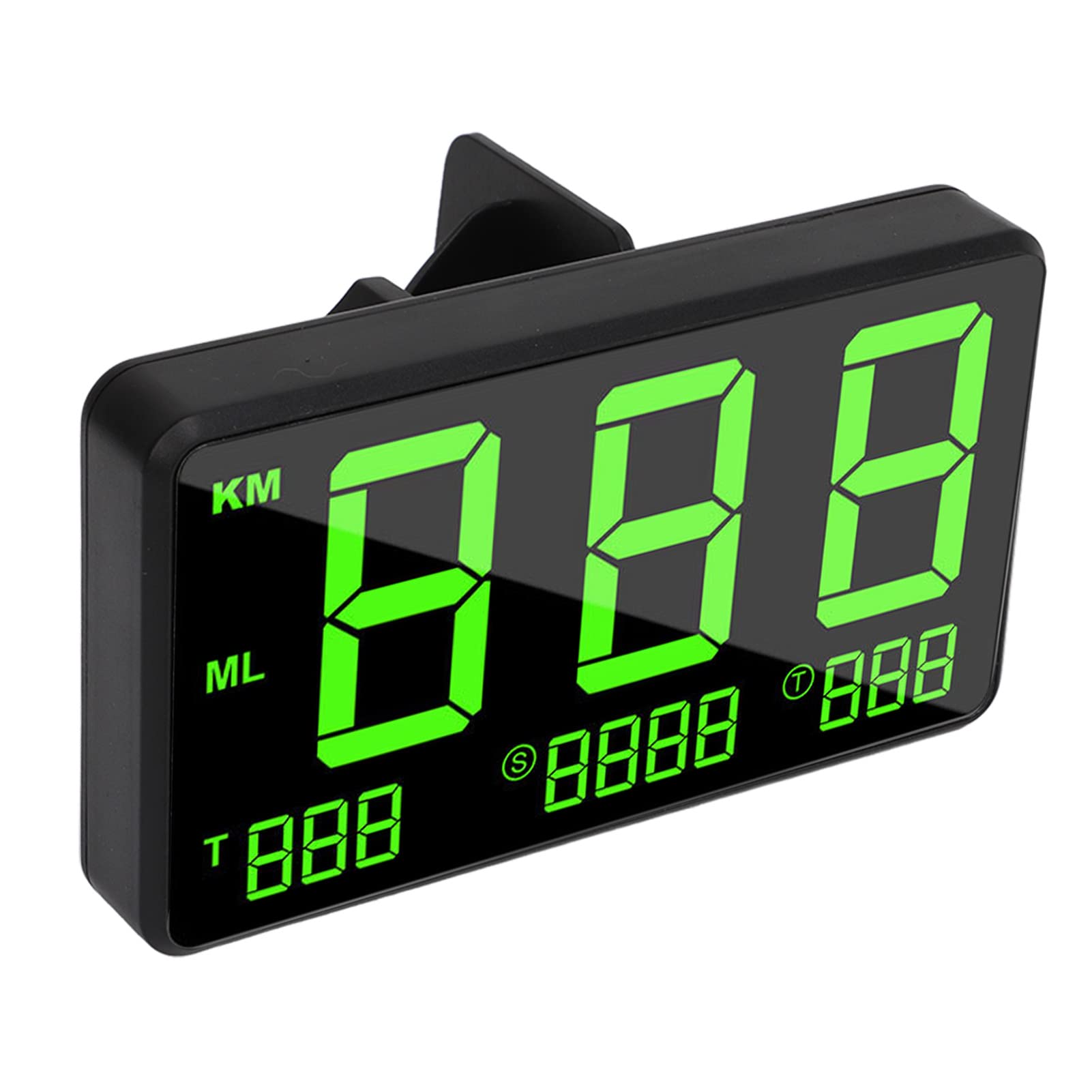 Compteur De Vitesse GPS HUD Pour Voiture - Affichage Tête Haute Lumière Verte - Alarme Vitesse Et Fatigue - Plug & Play Universel