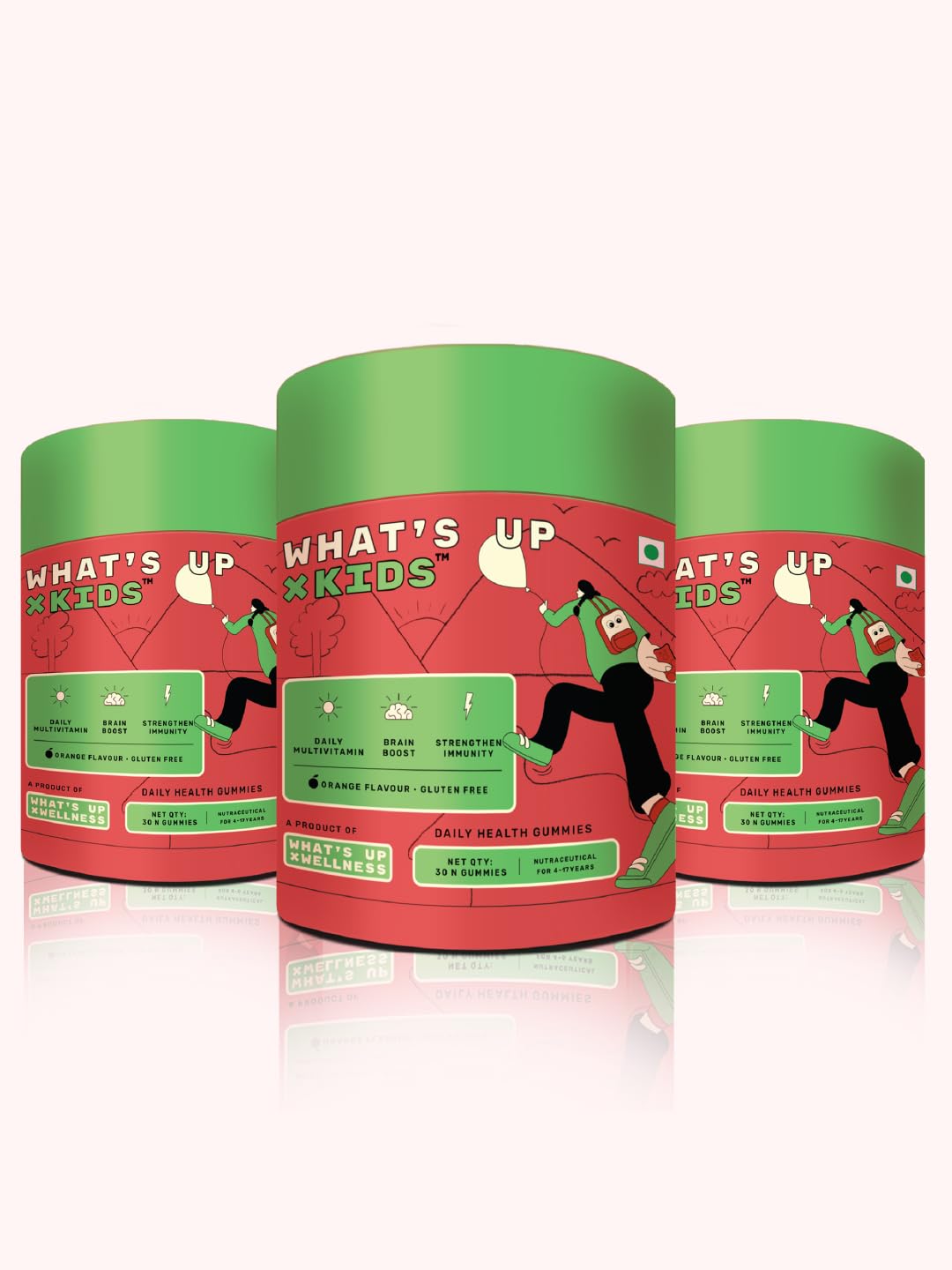 Whats Up Wellness Multivitamin Gummies For Kids With Dha, Vitamins And Zinc, Healthy Gummy For Daily Nutrition, Orange Flavored Gummies For Kids And Teenagers –Pack of 3-90 Days (Age 5 –17 Years) (B0CRDPGBFB) Amazon Price History, Amazon Price Tracker