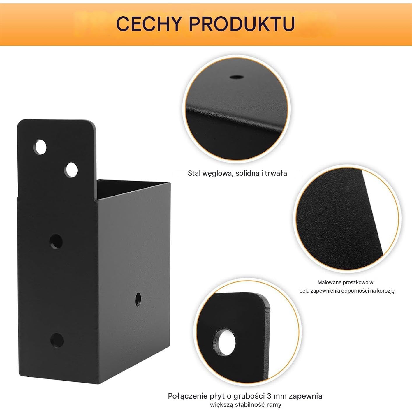 Złącza Do Dachu Pergoli 4 Sztuki Wytrzymałe Zaczepy Pergola | Akcesoria Do Zadaszeń Dla Werandy Szklarni Wiaty Altany