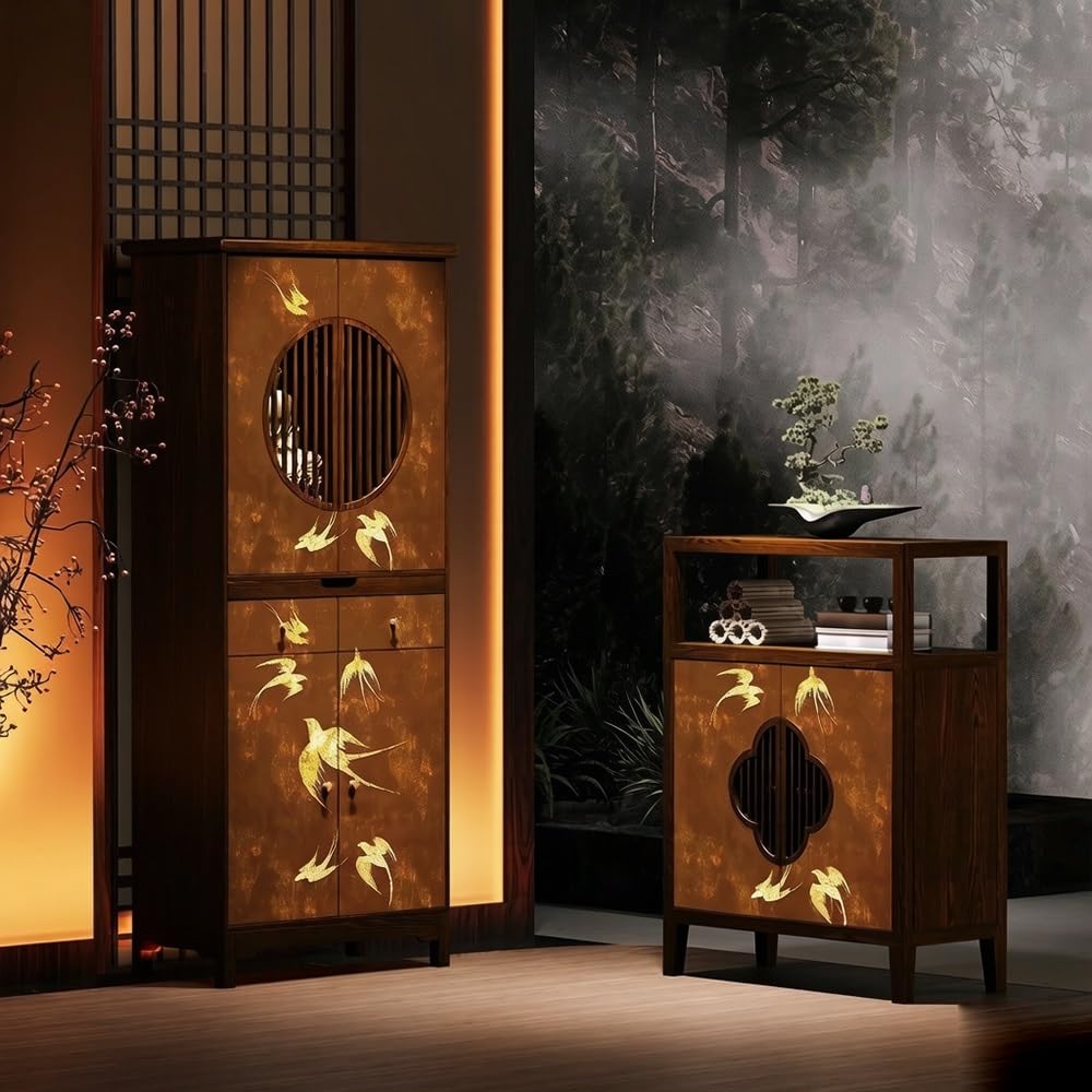 Tavola d'altare Cinese Consolle da Altare in Legno di Noce Elegante Culto Orientale