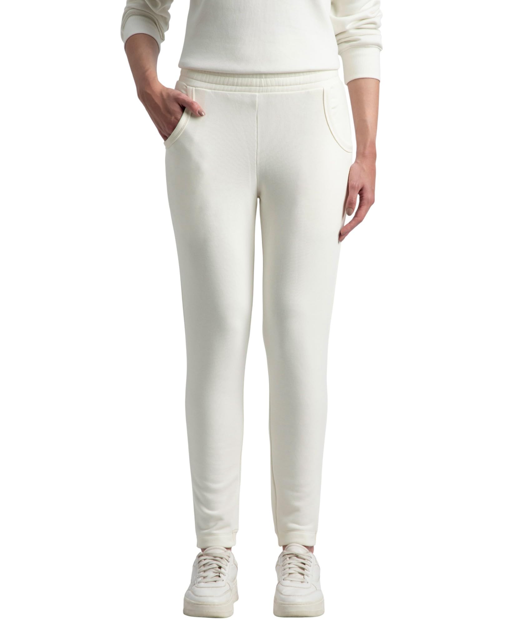 jockey U119 Women's Super Combed Cotton Rich Fleece Fabric Regular Fit Joggers with StayWarm Technology-picture-53
