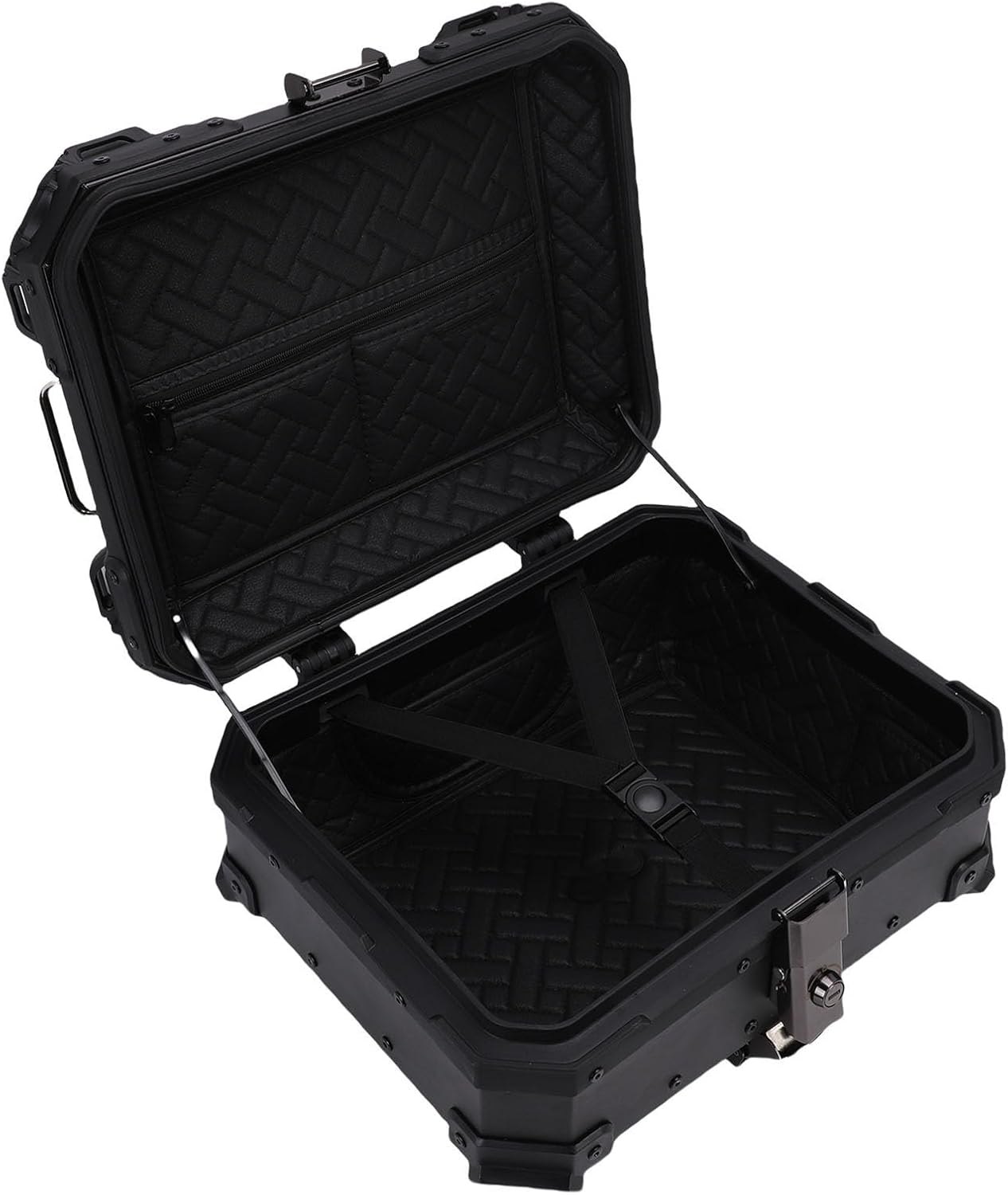 Aluminum Alloy Rear Box 28L Capacity Trunk Luggage Case with Lock for Cycling