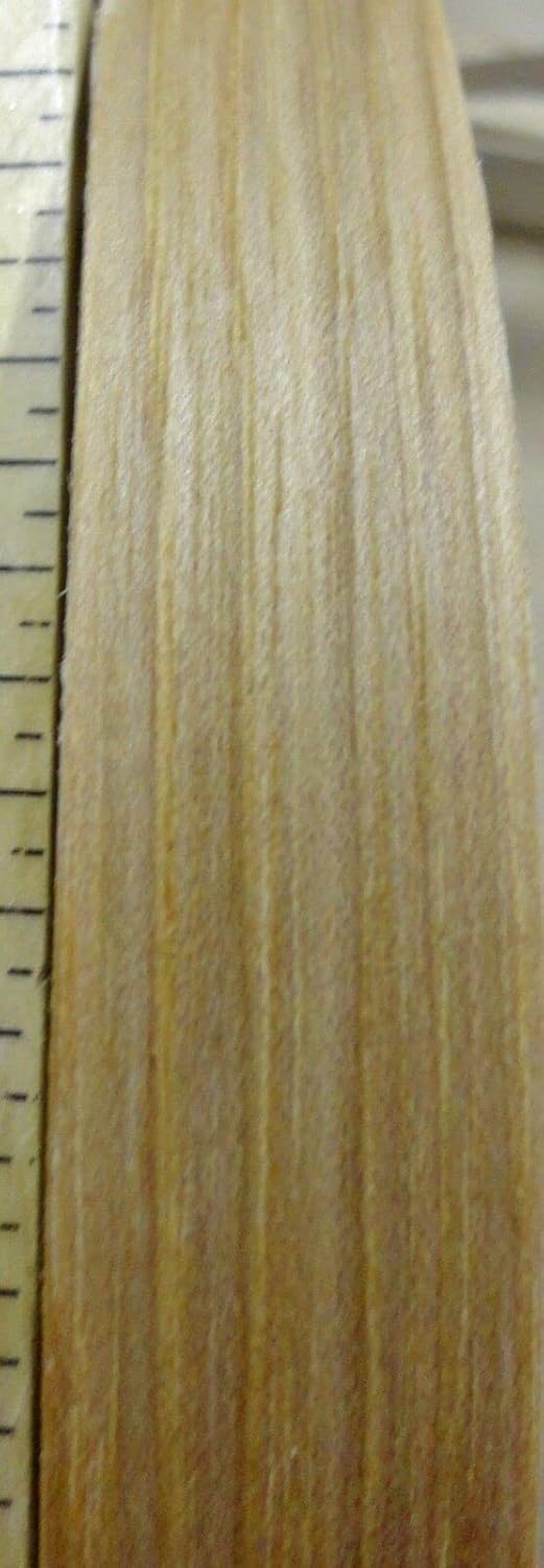 Hickory Pecan Wood Veneer edgebanding 7/8" x 50' feet Fleece Back no Adhesive