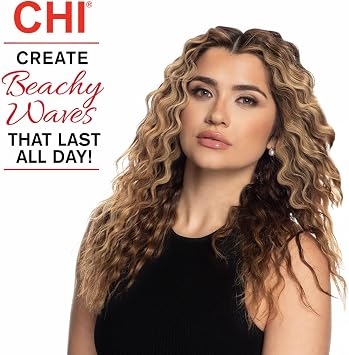 CHI Ceramic Triple Waver Iron, Curling Iron Creates Long-Lasting Frizz-Free, Waves & Curls for All Hair Types