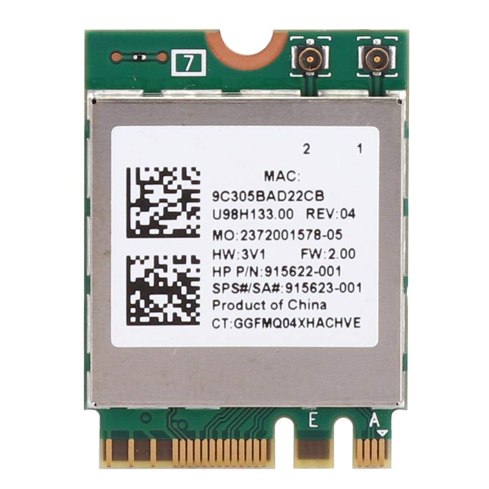 ASHATA Wlan Card,Network Card RTL8822BE Band 2.4G/5G M.2 Interface Support For
