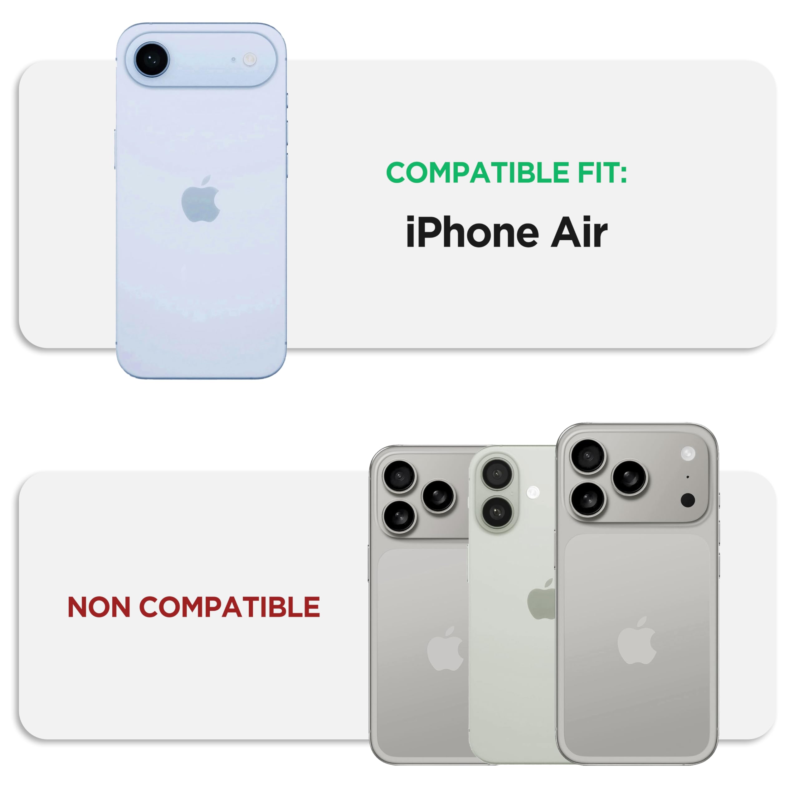 ENCASED For IPhone Air Waterproof Case With Camera Control Capture Button [IP-68] Full Body Protection With Built-in Screen Protector (Compatible With MagSafe) Clear - View #5