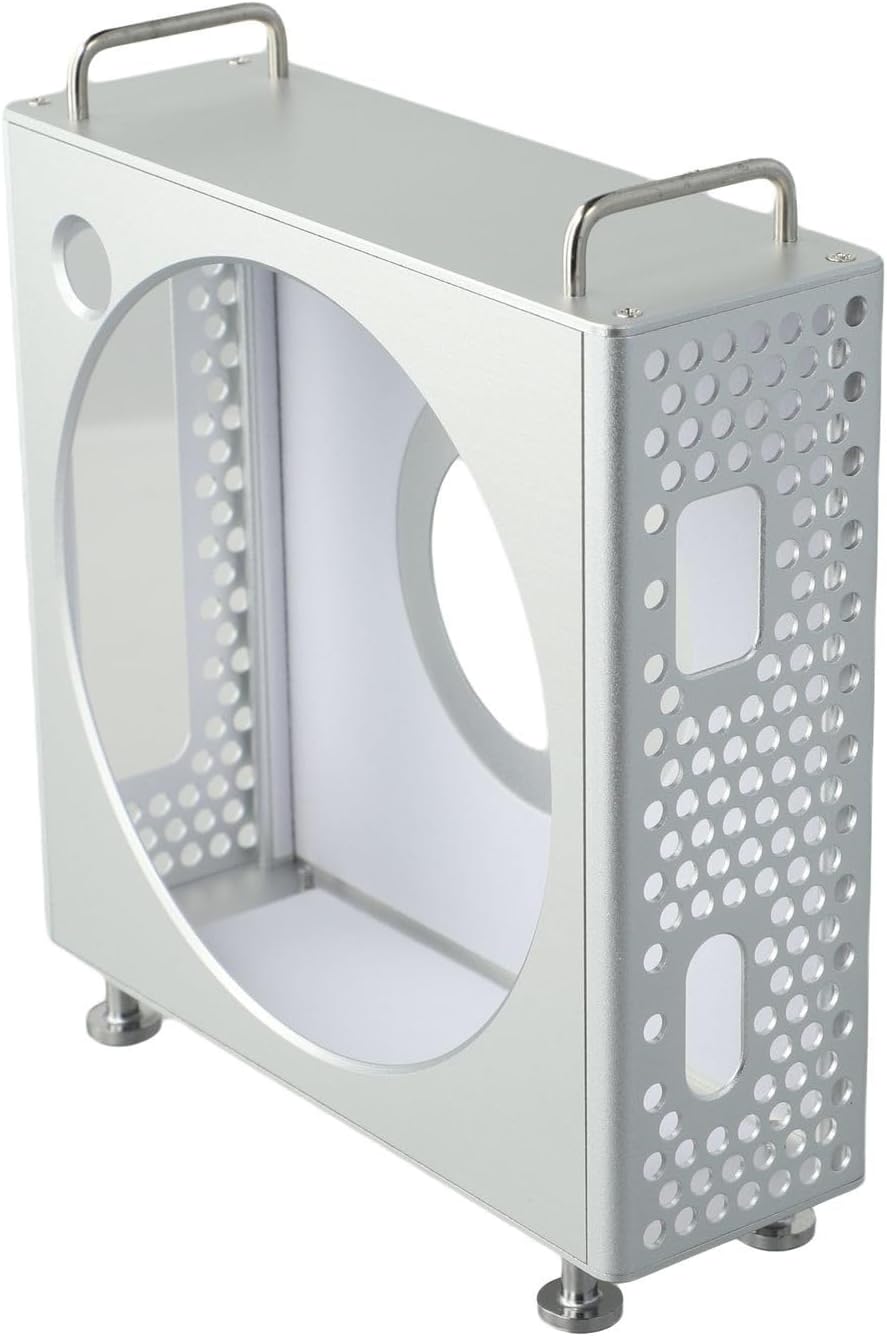 Aluminum Alloy Vertical Stand for Mini M4/M4 2024 Compact Desktop Holder for Better Airflow and Space Saving Storage Easy Assembly Computer Bracket