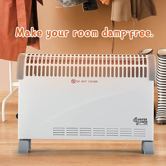 2KW Electric Convector Radiator Heater with Thermostat Oil-Free