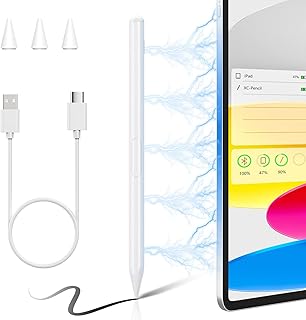 TiMOVO Stylus Pen for iPad Wireless Charging Pencil 2nd Generation for Apple iPad 6/7/8/9/10th Gen,iPad Pro 11",iPad Pro 12.9" 3/4/5/6,iPad Mini 5/6,iPad Air 3/4/5, Palm Rejection Magnetic iPad Pen