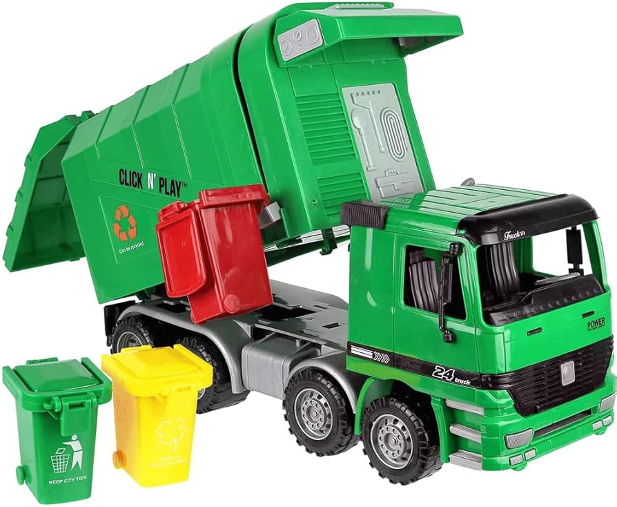 グリーントイズ  ゴミ収集車 ハシゴ消防車　ダンプカー　お砂場遊び エコ Amazon | Green Toys (グリーントイズ) ゴミ収集車 グリーン