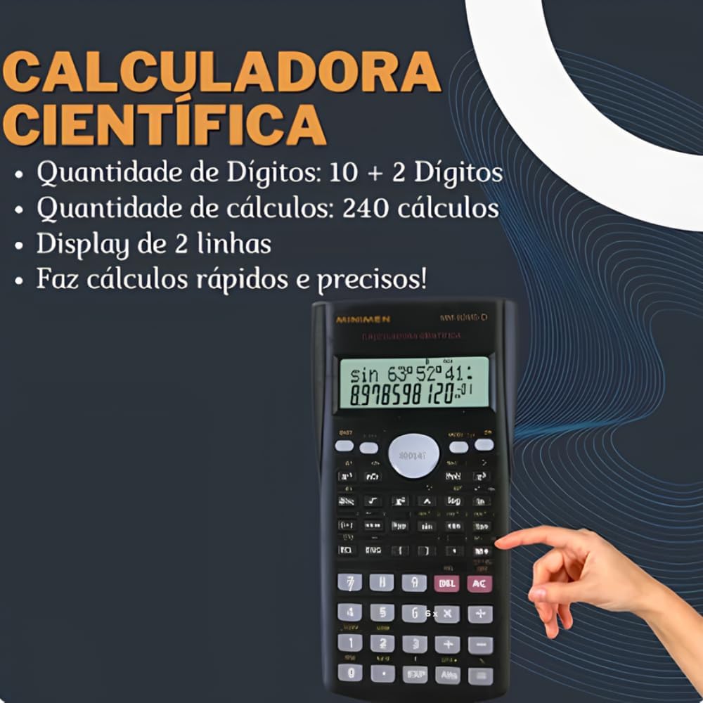 Top 1 Calculadora Científica de Engenharia 240 Funções MM-82MS-D Premium