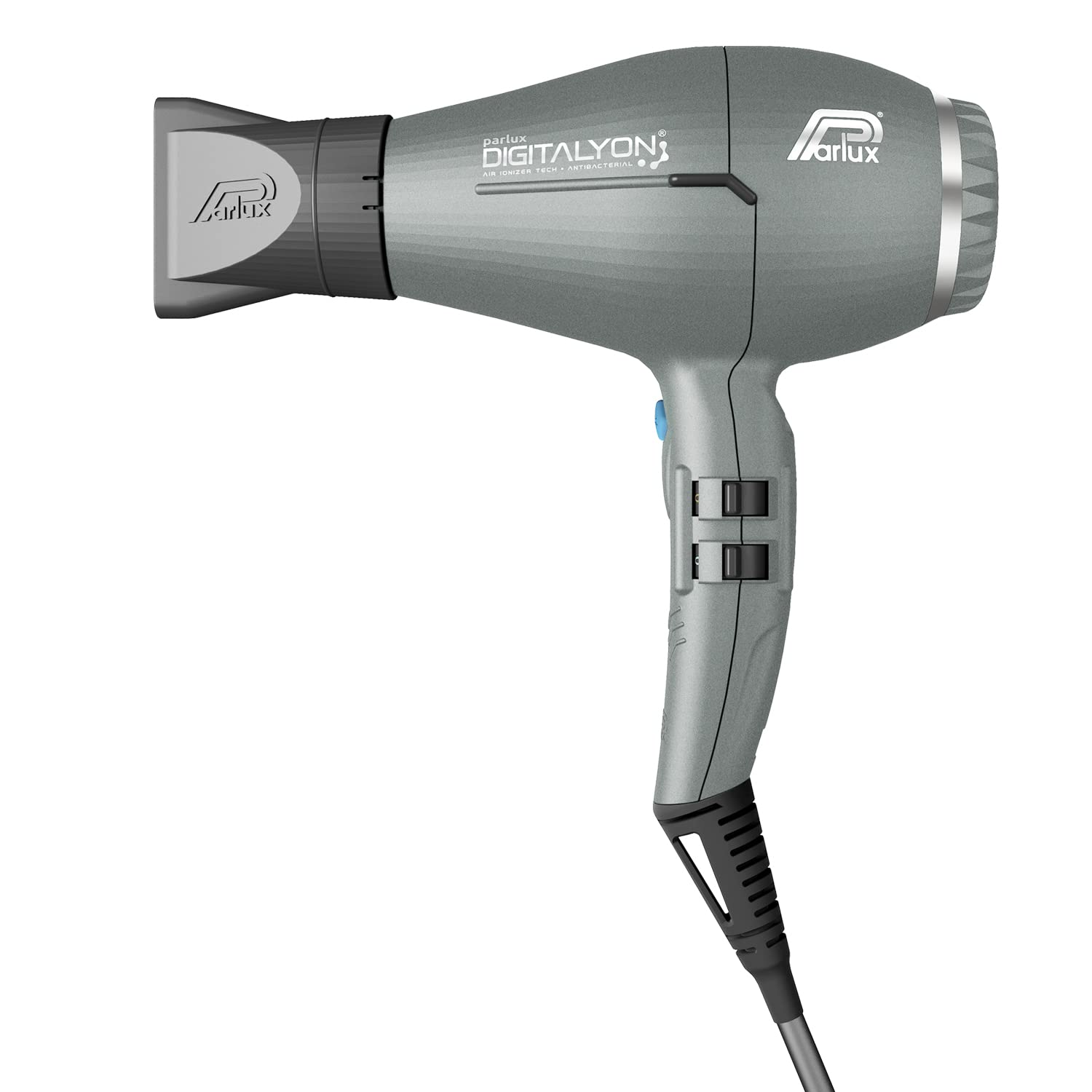 Parlux Digitalyon Sèche-cheveux numérique professionnel à ions négatifs, très léger et puissant, fabriqué en Italie (gris pailleté)